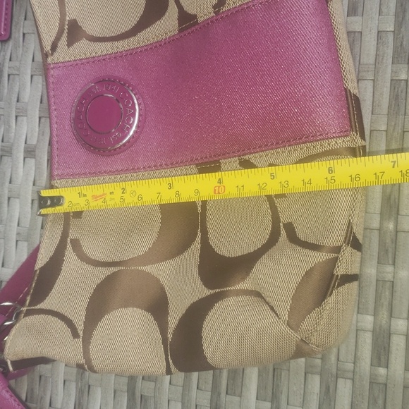 ❤COACH Signature Stripe Demi Top Handle (NWOT) - Picture 10 of 15